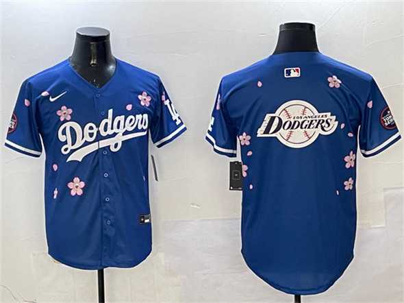 Men%27s Los Angeles Dodgers Team Big Logo Royal 2025 Tokyo Series Limited Stitched Jersey->los angeles dodgers->MLB Jersey